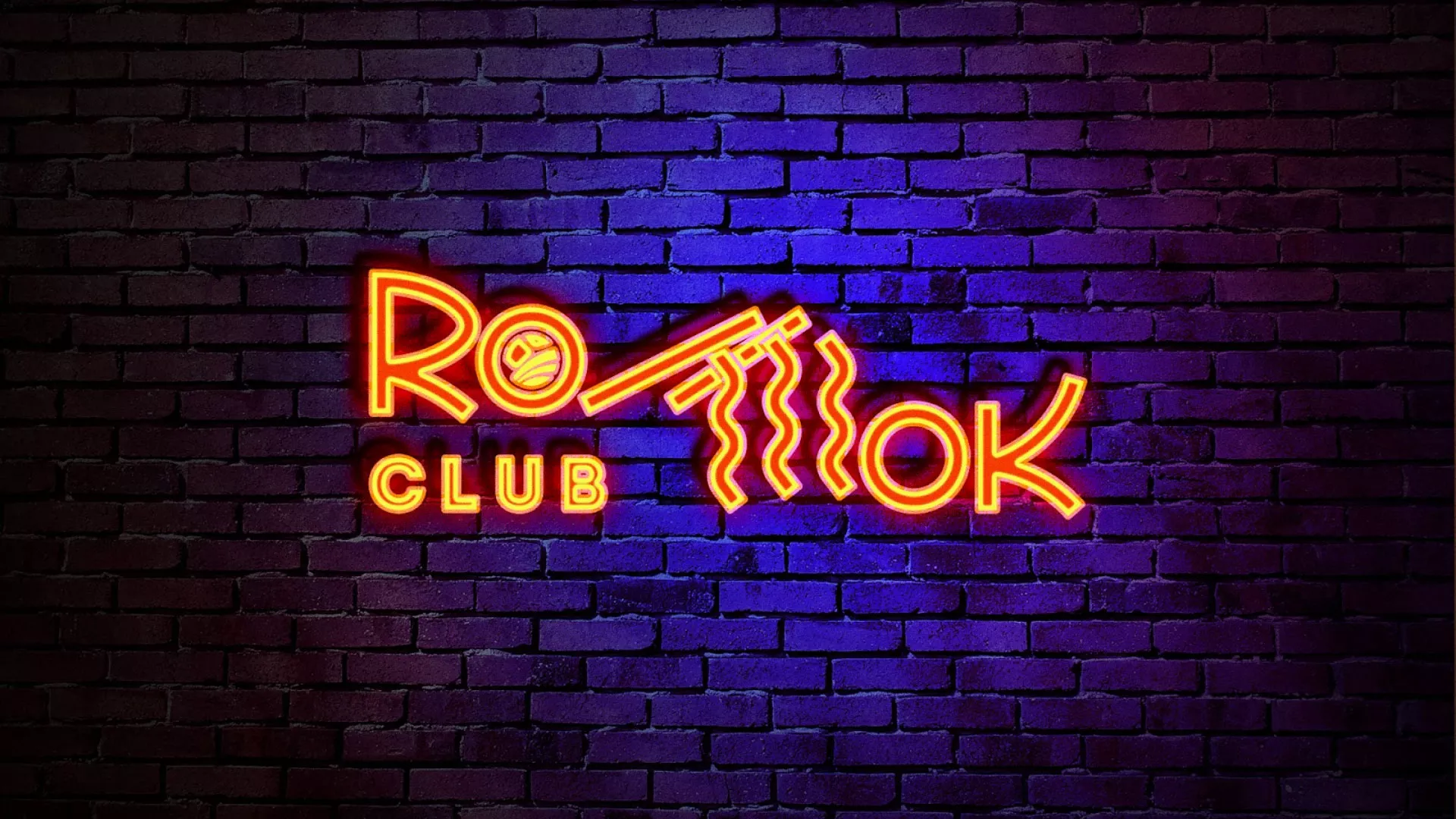 Разработка интерьерной вывески суши-бара «Roll Wok Club» в Ельце